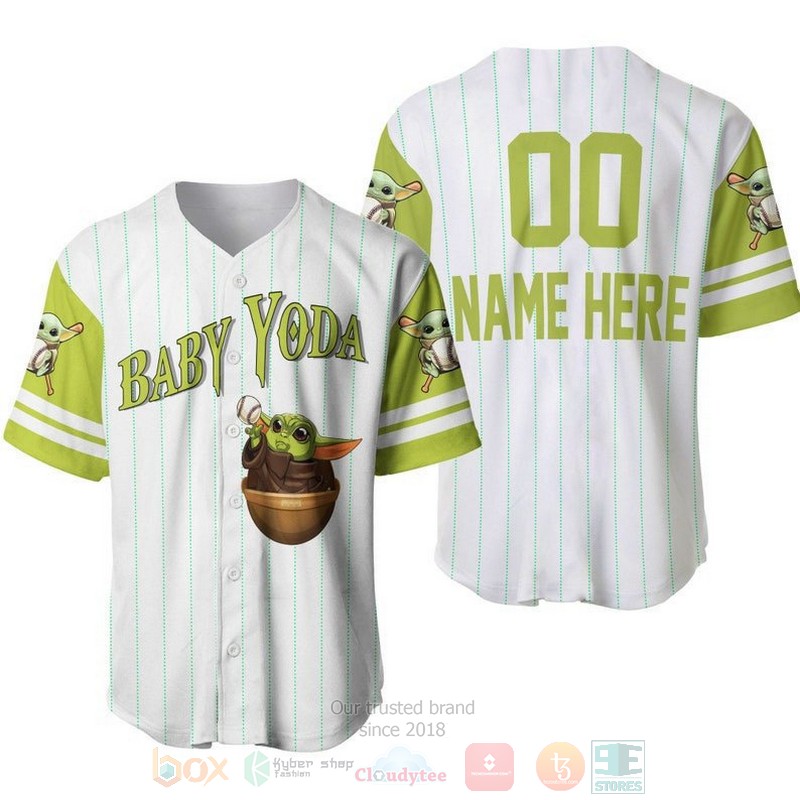 Personalized_Baby_Yoda_Star_Wars_All_Over_Print_Pinstripe_White_Baseball_Jersey