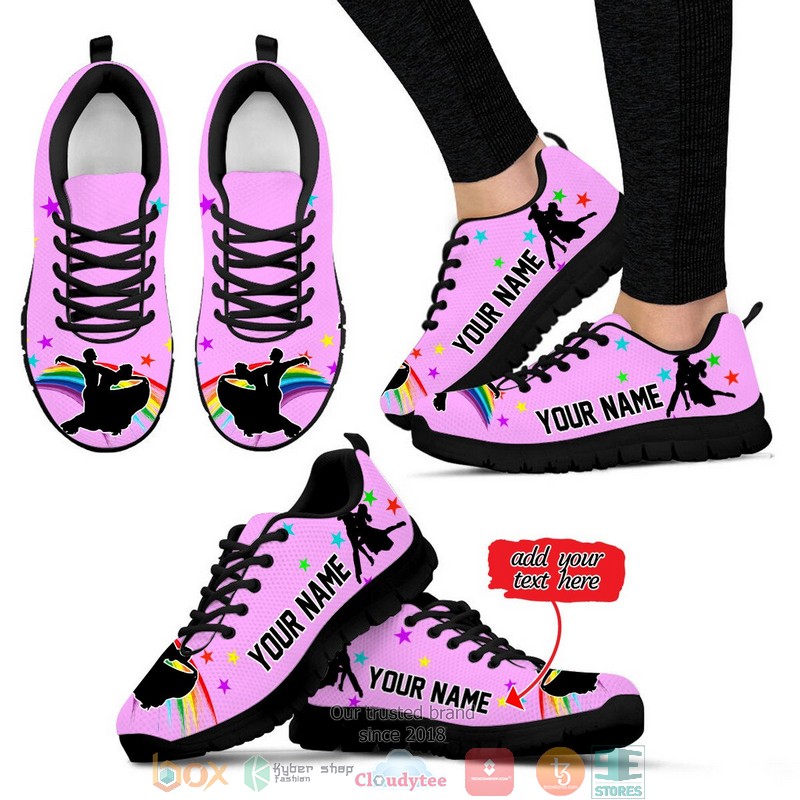 Personalized_Ballroom_Dance_Rainbow_Star_Sneaker_Shoes
