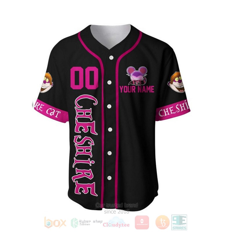 Personalized_Cheshire_Cat_Disney_All_Over_Print_Black_Baseball_Jersey_1