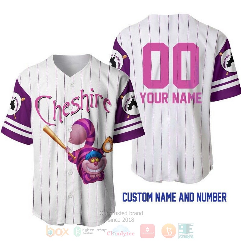 Personalized_Cheshire_Cat_Disney_All_Over_Print_Pinstripe_White_Baseball_Jersey