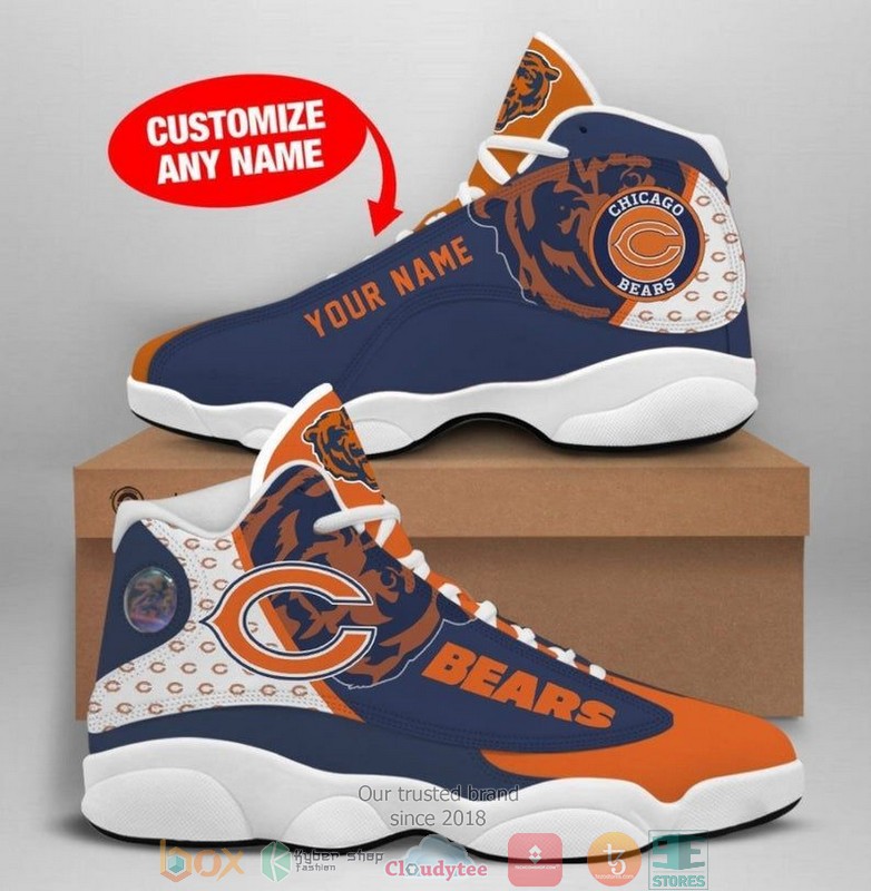 Personalized_Chicago_Bears_Football_Team_2_Air_Jordan_13_Sneaker_Shoes