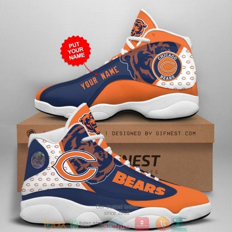 Personalized_Chicago_Bears_NFL_Big_logo_Football_Team_3_Air_Jordan_13_Sneaker_Shoes
