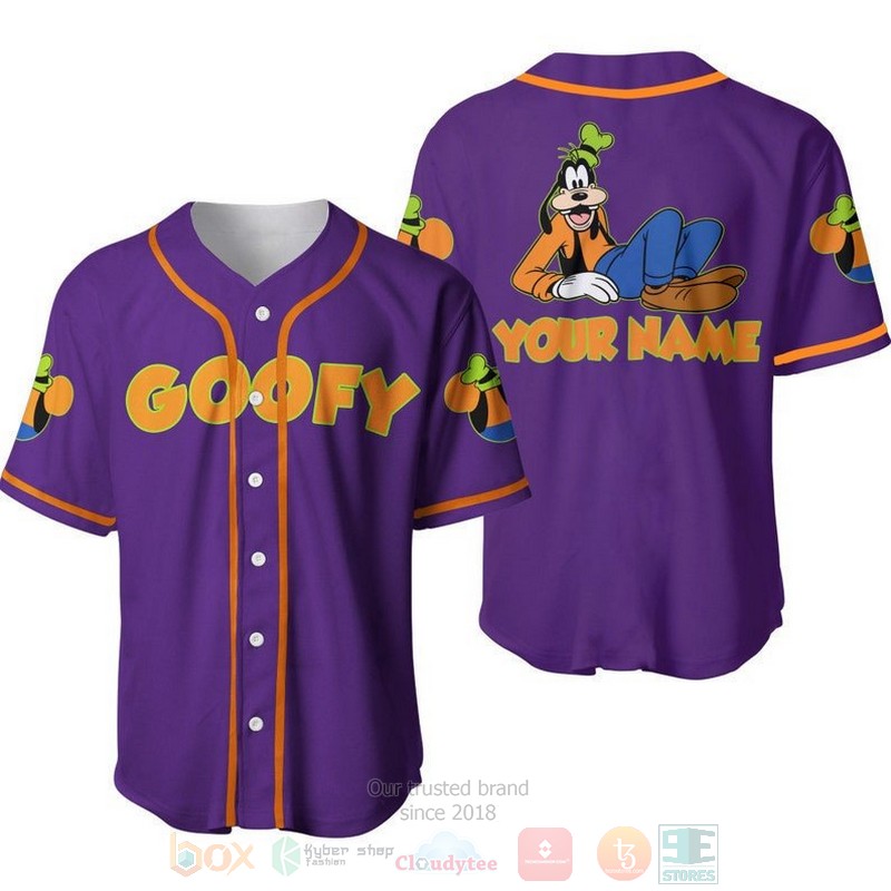 Personalized_Chilling_Goofy_Dog_Disney_All_Over_Print_Purple_Baseball_Jersey