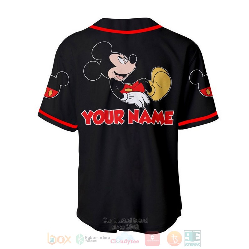Personalized_Chilling_Mickey_Mouse_Disney_All_Over_Print_Black_Baseball_Jersey_1