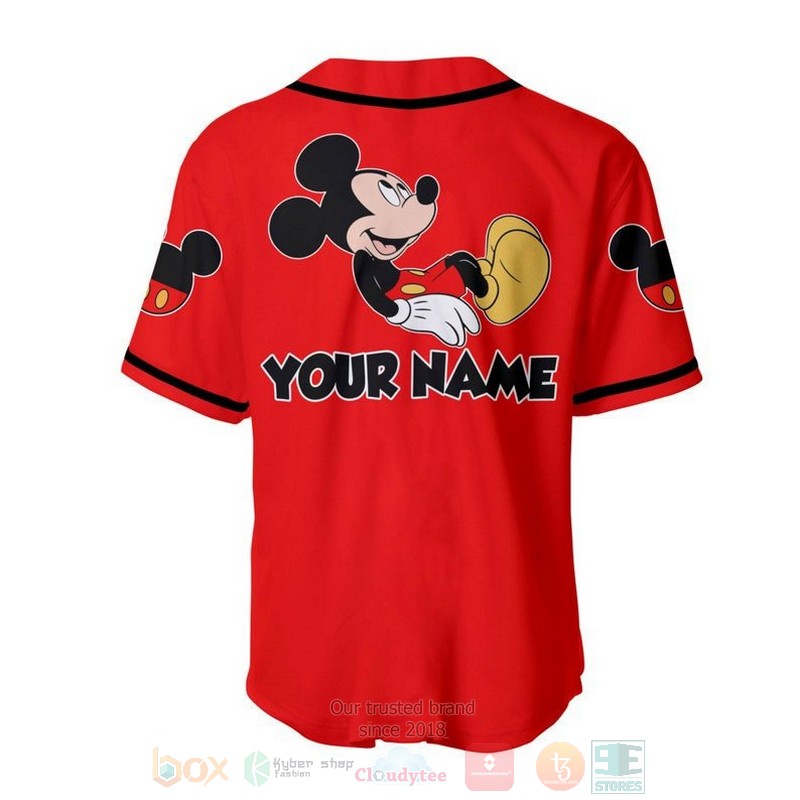 Personalized_Chilling_Mickey_Mouse_Disney_All_Over_Print_Red_Baseball_Jersey_1