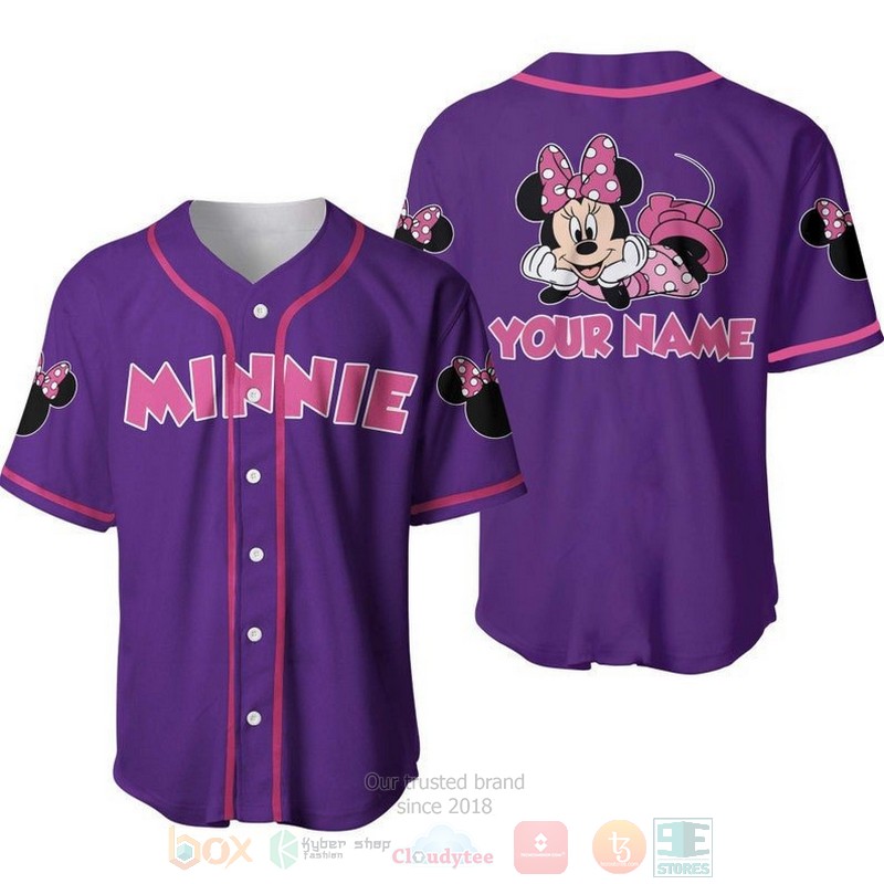 Personalized_Chilling_Minnie_Mouse_Disney_All_Over_Print_Purple_Baseball_Jersey