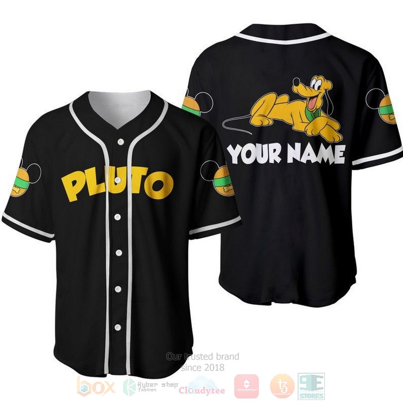 Personalized_Chilling_Pluto_Dog_All_Over_Print_Black_Baseball_Jersey