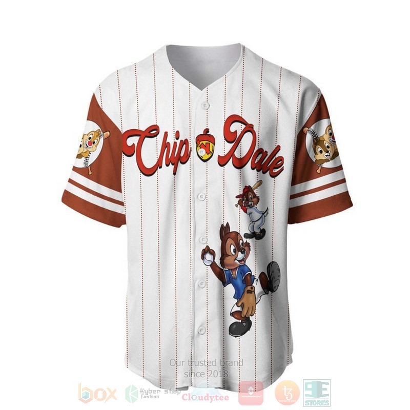 Personalized_Chipmunks_Chip__Dale_All_Over_Print_Pinstripe_White_Baseball_Jersey_1