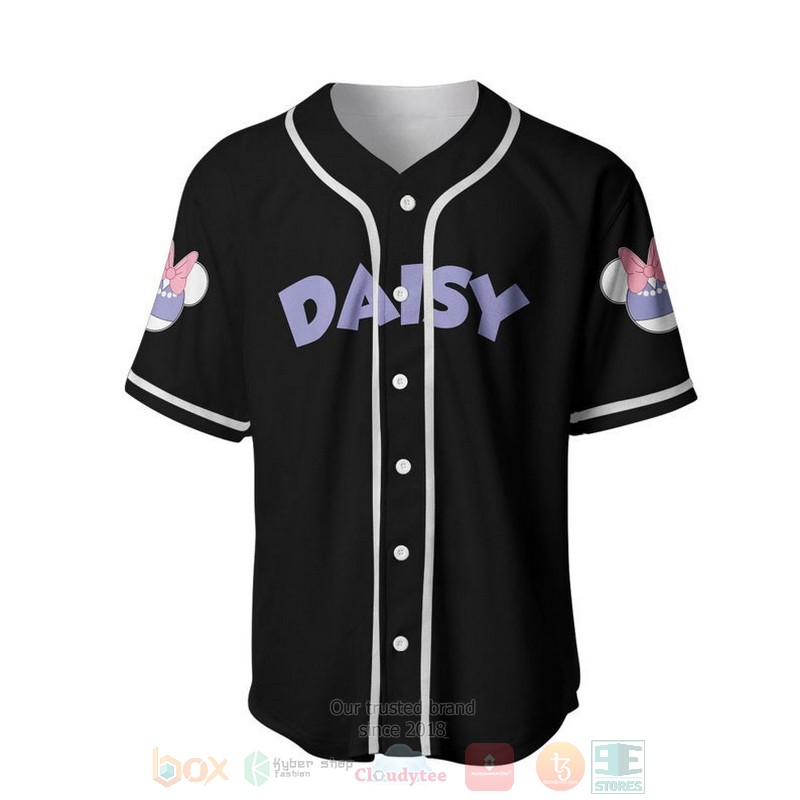 Personalized_Cute_Purple_Daisy_Duck_All_Over_Print_Black_Baseball_Jersey_1