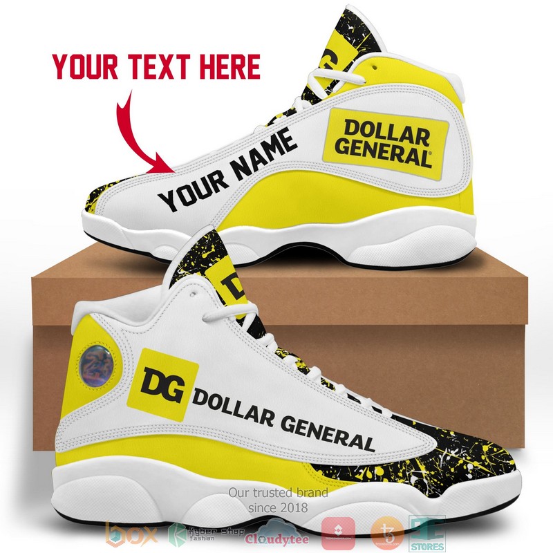 Personalized_Dollar_General_Color_Plash_Air_Jordan_13_Sneaker_Shoes