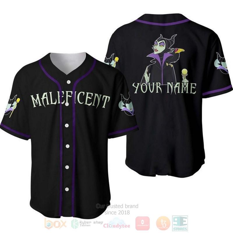 Personalized_Evil_Queen_Maleficent_Disney_All_Over_Print_Black_Baseball_Jersey
