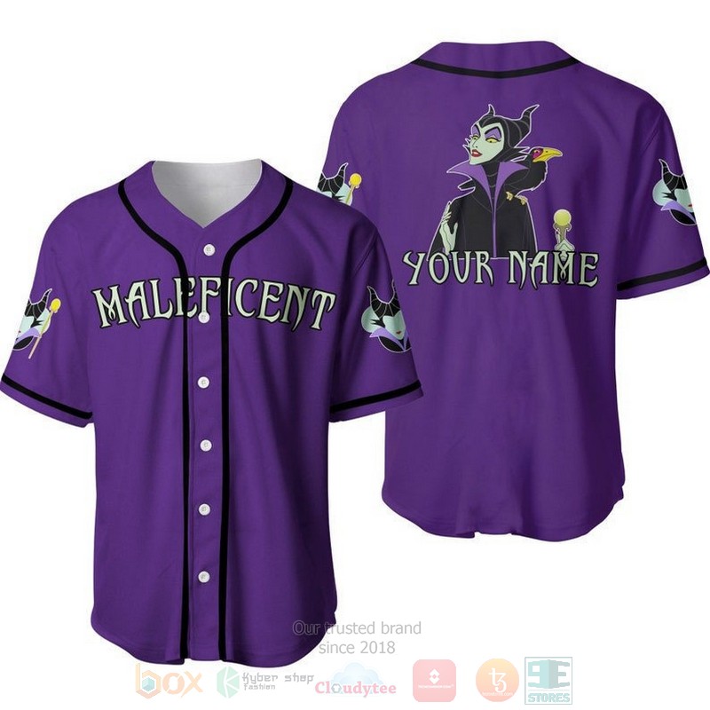 Personalized_Evil_Queen_Maleficent_Disney_All_Over_Print_Purple_Baseball_Jersey