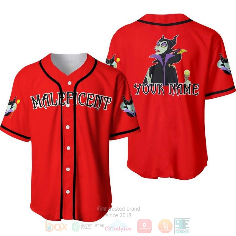 Personalized_Evil_Queen_Maleficent_Disney_All_Over_Print_Red_Baseball_Jersey