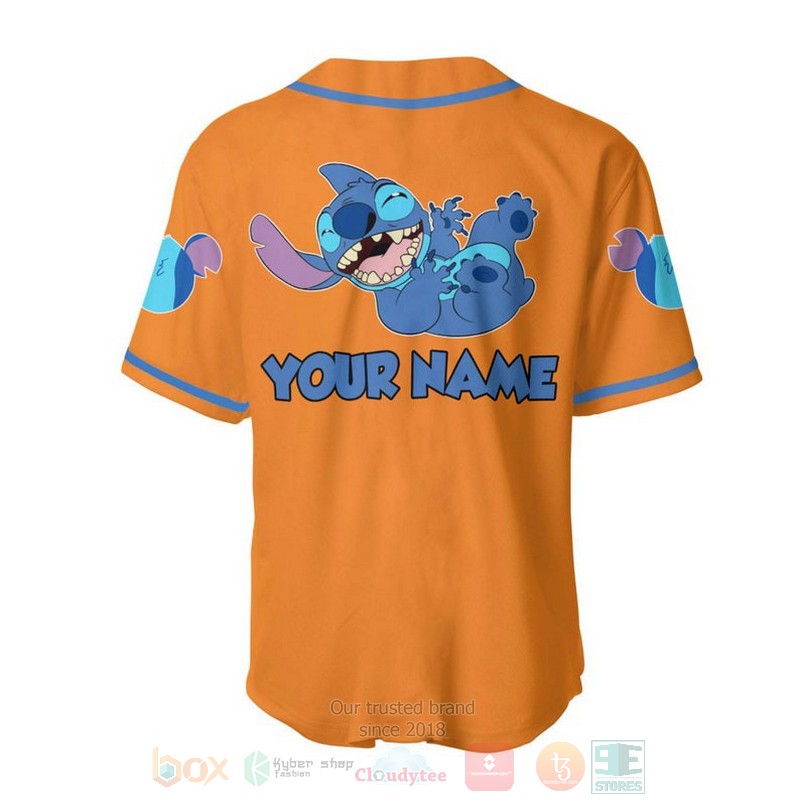 Personalized_Happy_Stitch_Disney_All_Over_Print_Orange_Baseball_Jersey_1
