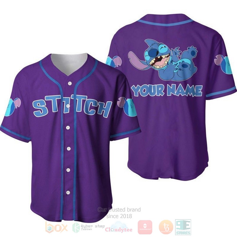 Personalized_Happy_Stitch_Disney_All_Over_Print_Purple_Baseball_Jersey