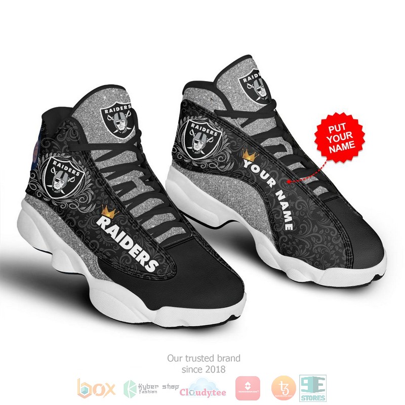 Personalized_Las_Vegas_Raiders_NFL_custom_Air_Jordan_13_shoes