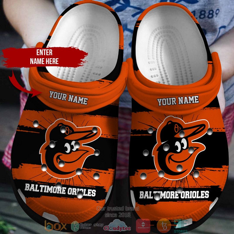 Personalized_MLB_Baltimore_Orioles_Orange_Crocs_Crocband_Clog