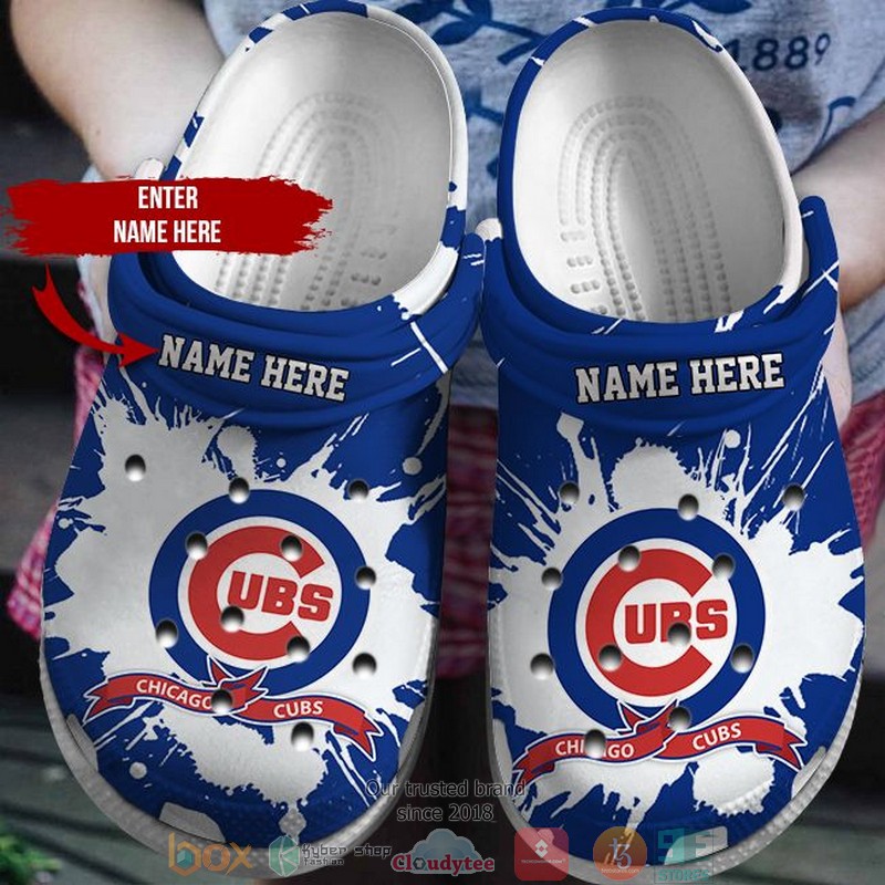 Personalized_MLB_Chicago_Cubs_Blue_White_Crocs_Crocband_Clog