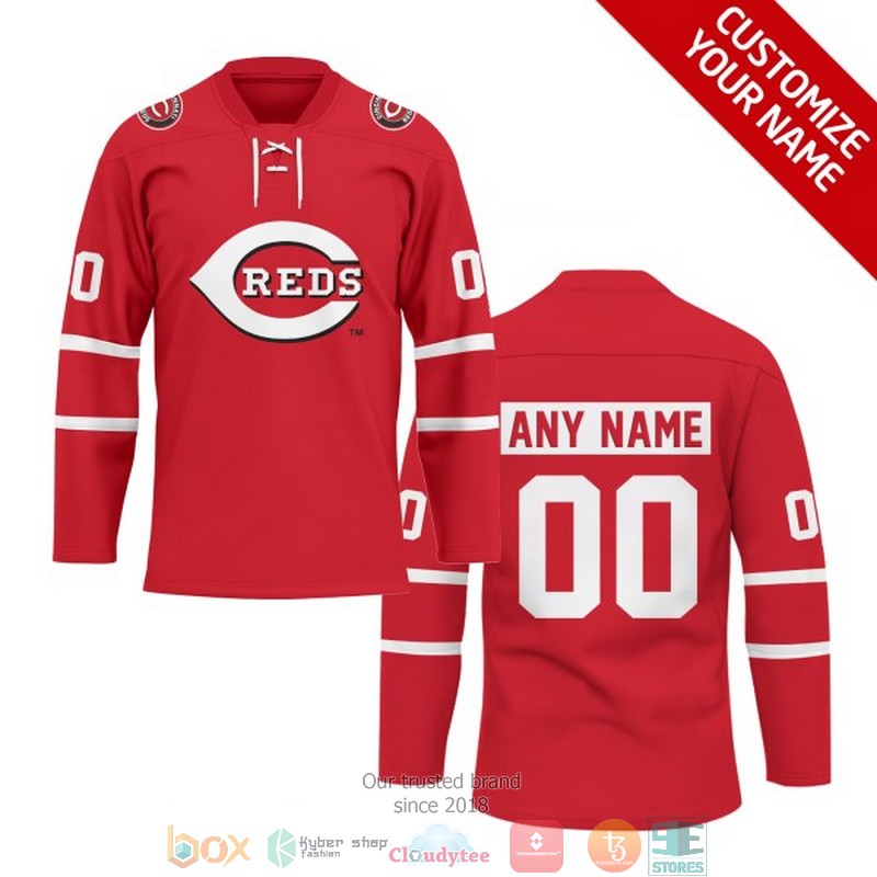 Personalized_MLB_Cincinnati_Reds_Custom_Hockey_Jersey