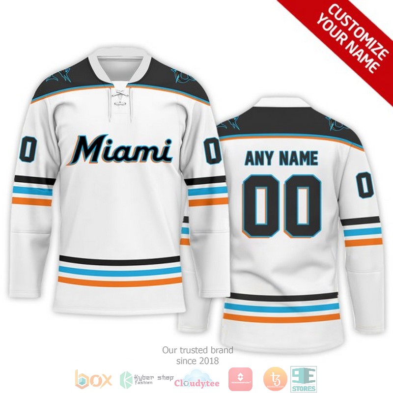 Personalized_MLB_Miami_Marlins_Custom_Hockey_Jersey