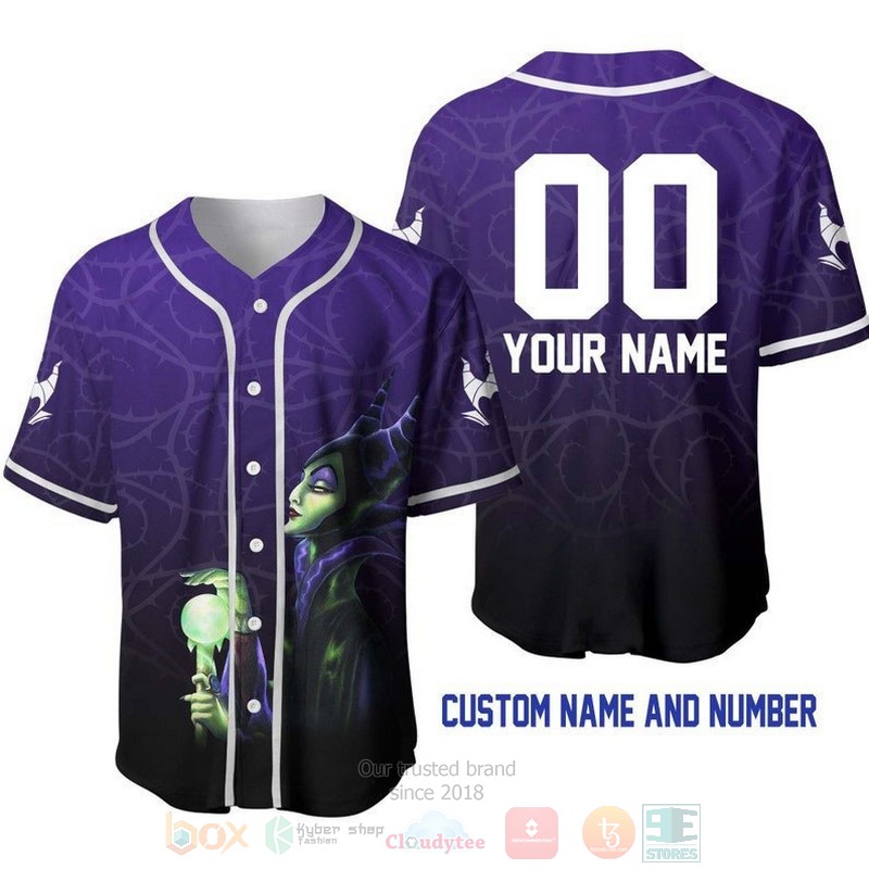 Personalized_Maleficent_All_Over_Print_Ombre_Purple_Black_Baseball_Jersey