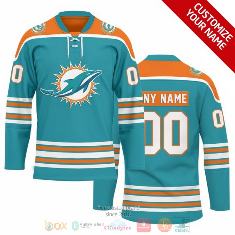 Personalized_Miami_Dolphins_NFL_Custom_Hockey_Jersey