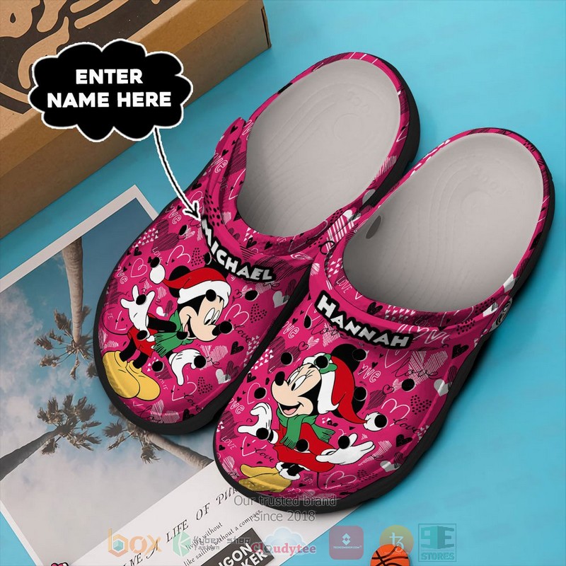 Personalized_Mickey_Mouse_Minnie_Mouse_Christmas_Love_custom_Crocband_Clog_1