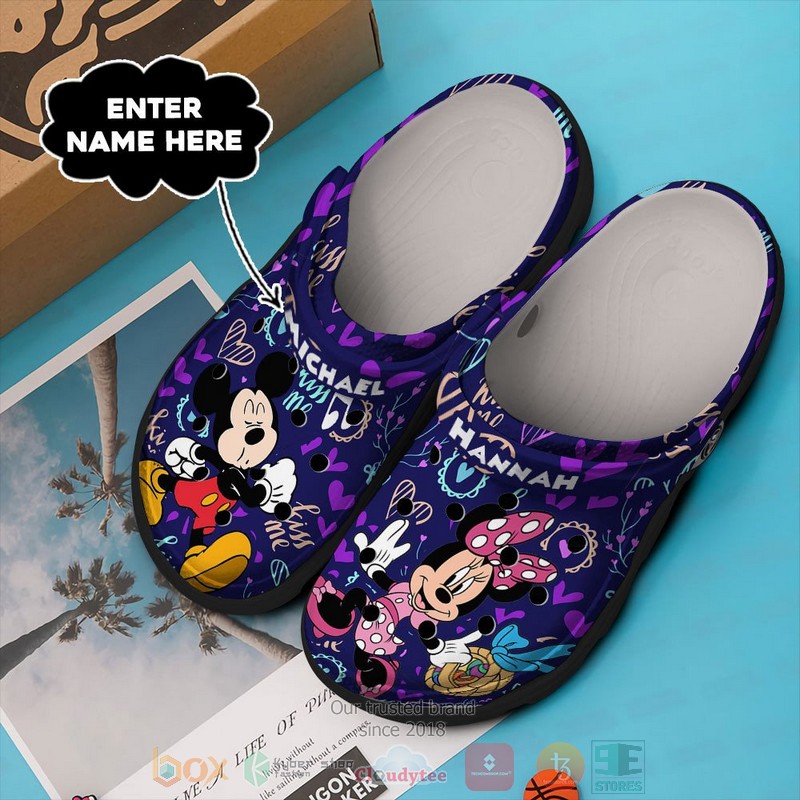 Personalized_Mickey_Mouse_Minnie_Mouse_Kiss_me_custom_Crocband_Clog_1