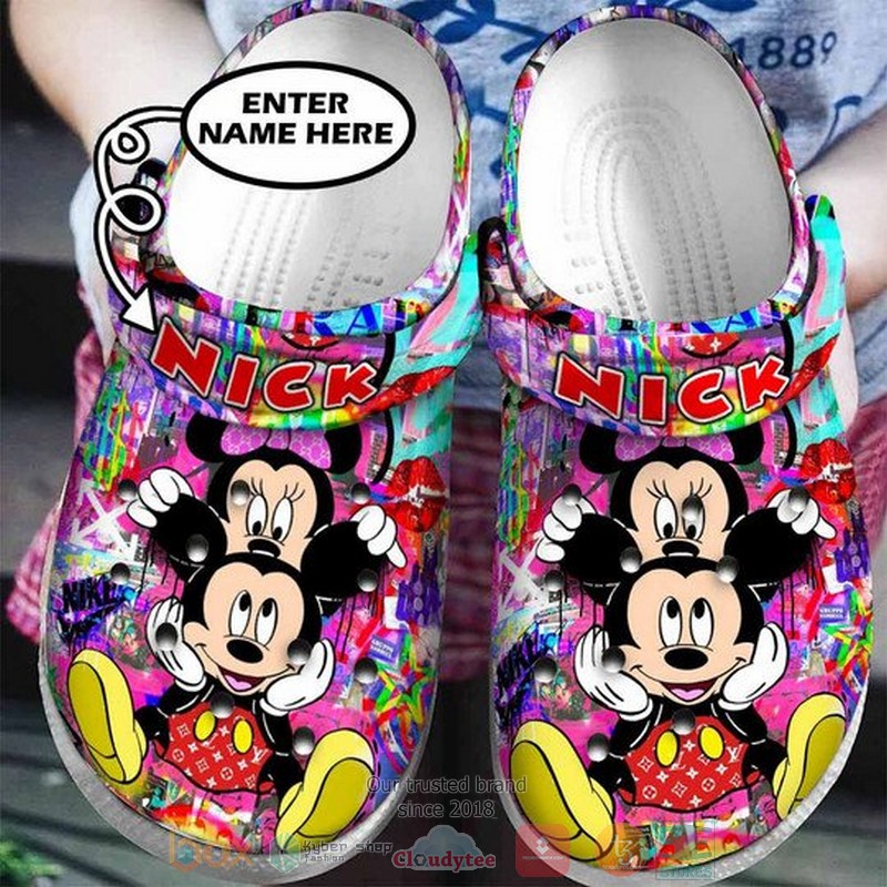 Personalized_Mickey_Mouse_Minnie_Mouse_custom_Crocband_Clog