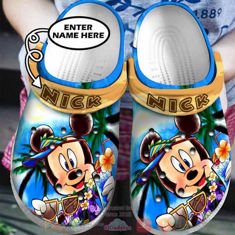 Personalized_Mickey_Mouse_custom_Crocband_Clog