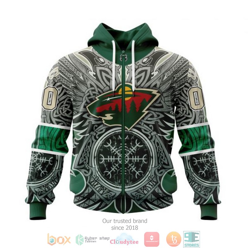 Personalized_Minnesota_Wild_NHL_Norse_Viking_Symbols_custom_3D_shirt_hoodie_1