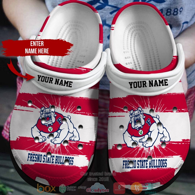 Personalized_NCAA_Ferris_State_Bulldogs_Red_Crocs_Crocband_Clog