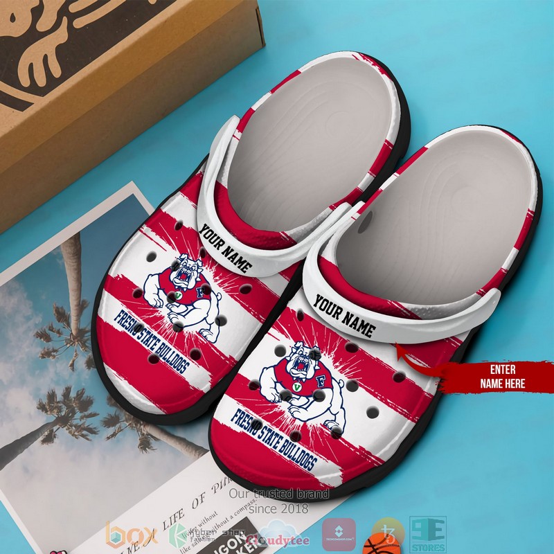 Personalized_NCAA_Ferris_State_Bulldogs_Red_Crocs_Crocband_Clog_1