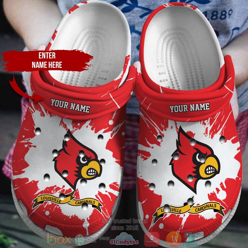 Personalized_NCAA_Louisville_Cardinals_Red_Crocs_Crocband_Clog