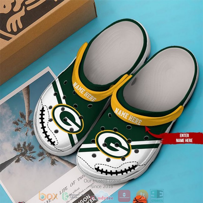 Personalized_NFL_Green_Bay_Packers_Green_and_White_Crocs_Crocband_Clog_1