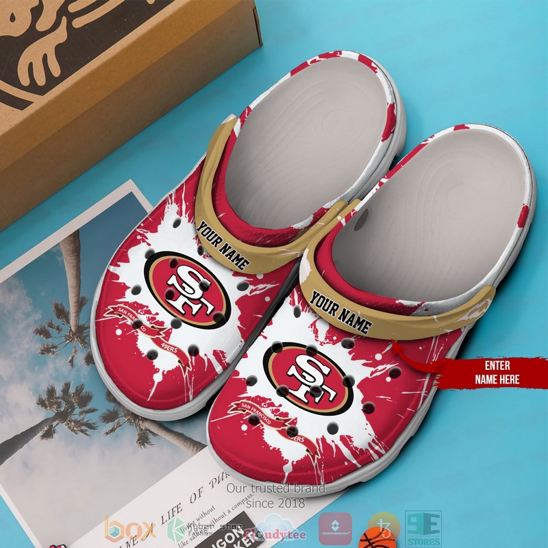 Personalized_NFL_San_Francisco_49ers_Red_White_Crocs_Crocband_Clog_1