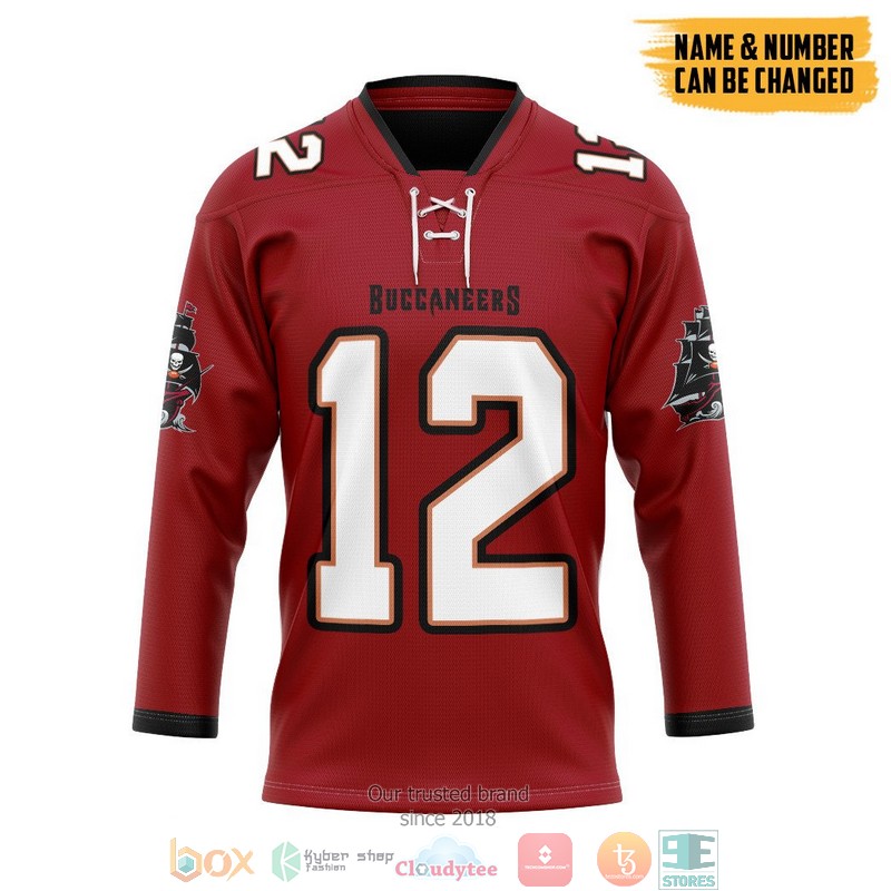 Personalized_NFL_Tampa_Bay_Buccaneers_Red_Custom_Hockey_Jersey
