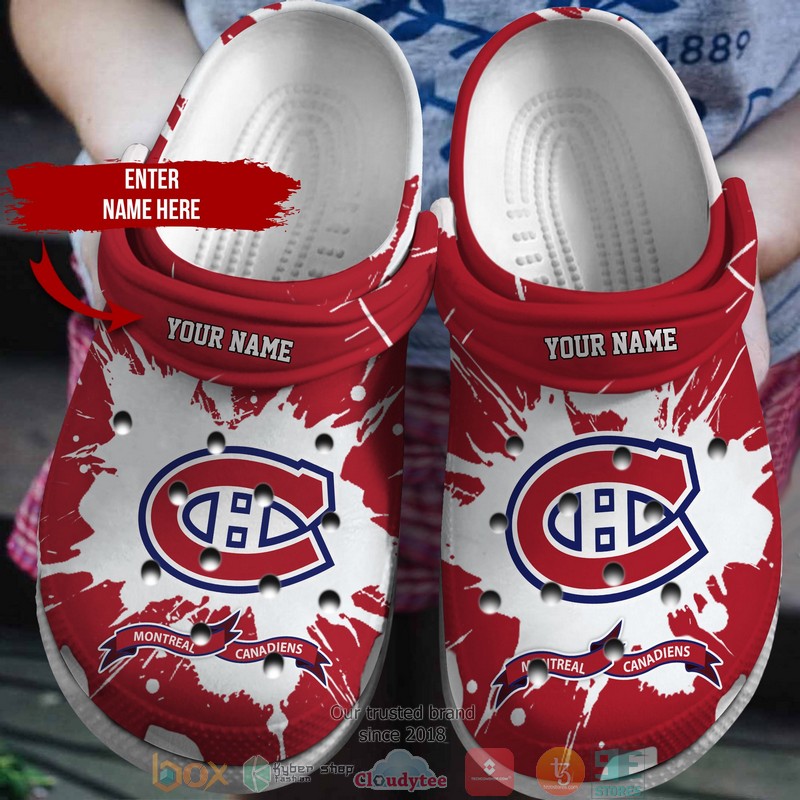 Personalized_NHL_Montreal_Canadiens_Red_White_Crocs_Crocband_Clog