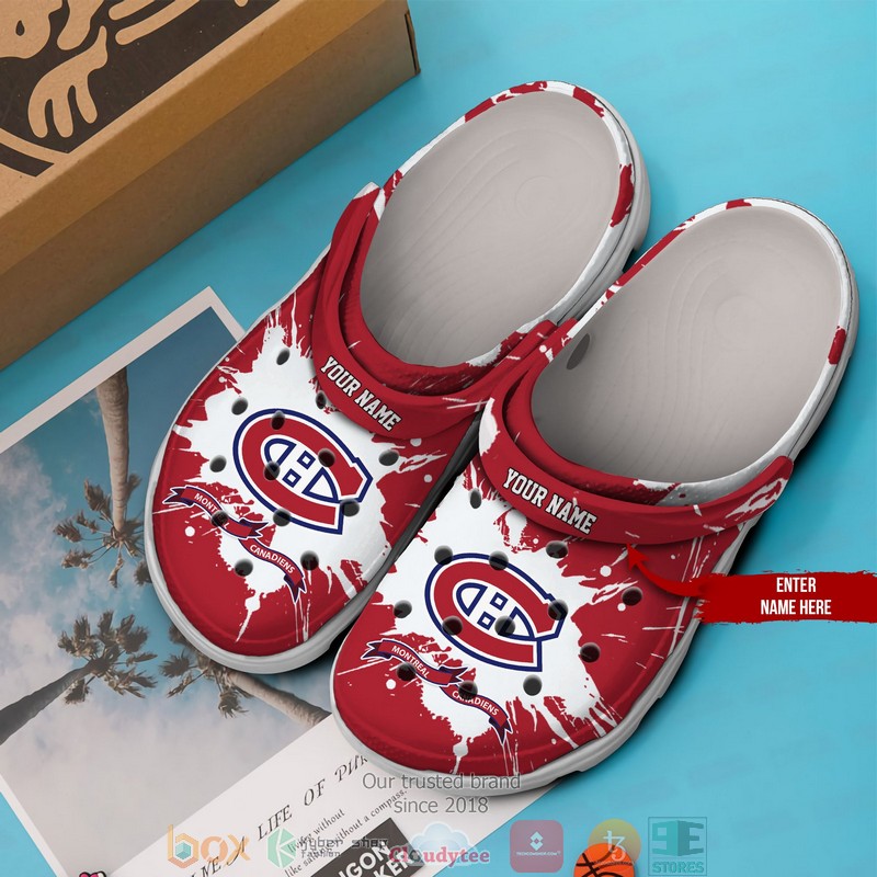 Personalized_NHL_Montreal_Canadiens_Red_White_Crocs_Crocband_Clog_1
