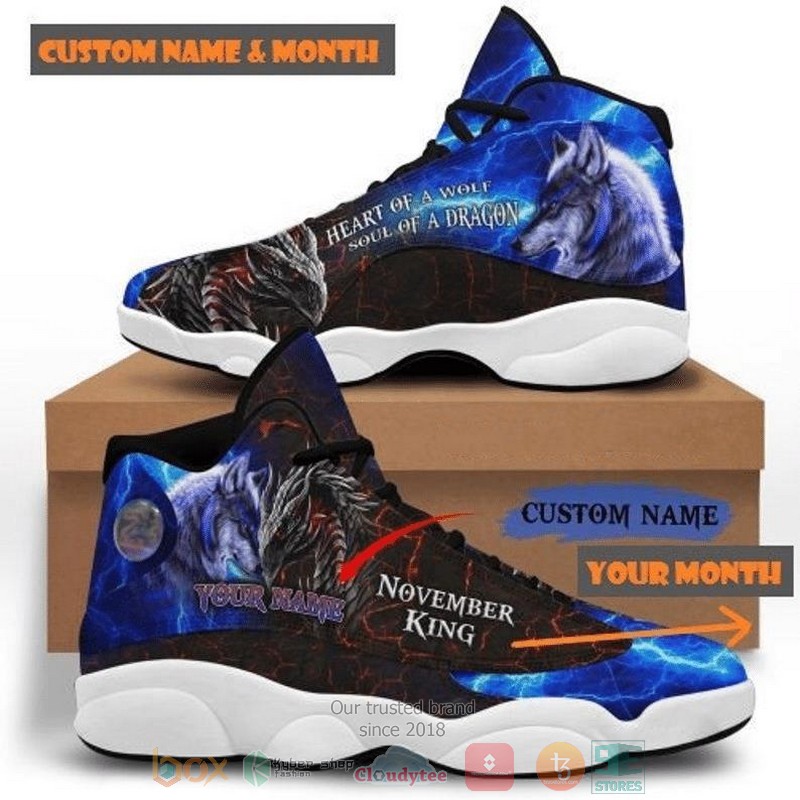 Personalized_November_King_custom_Air_Jordan_13_shoes