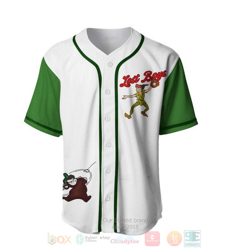 Personalized_Peter_Pan_Lost_Boys_All_Over_Print_White_Baseball_Jersey_1