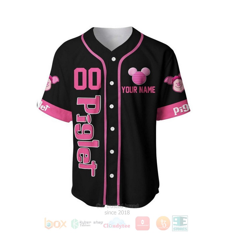 Personalized_Piglet_Winnie_The_Pooh_Playing_Baseball_All_Over_Print_Black_Baseball_Jersey_1