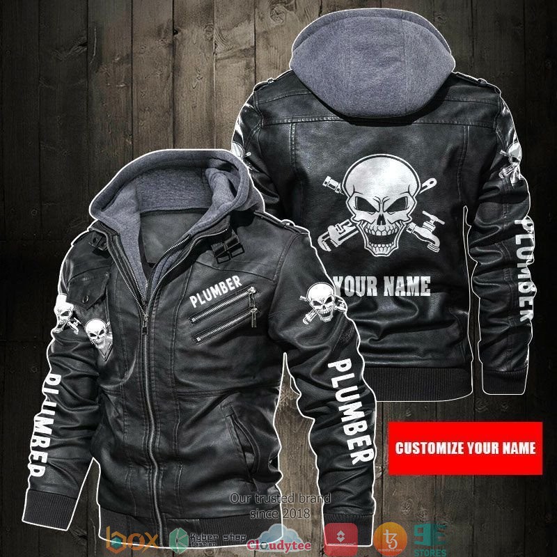 Personalized_Plumber_Skull_custom_Leather_Jacket