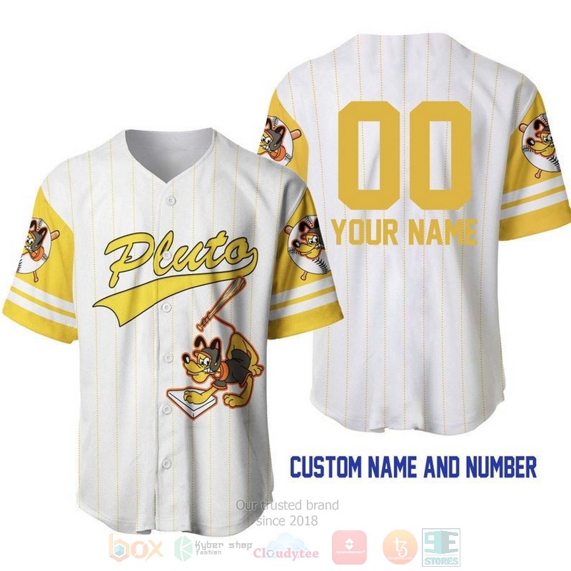 Personalized_Pluto_Dog_All_Over_Print_Pinstripe_White_Baseball_Jersey