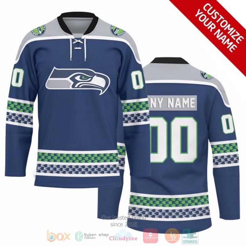 Personalized_Seattle_Seahawks_NFL_Custom_Hockey_Jersey