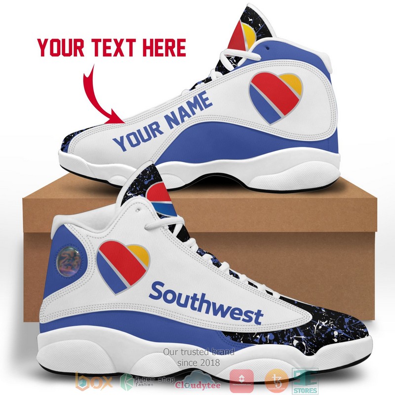 Personalized_Southwest_Airlines_Color_Plash_Air_Jordan_13_Sneaker_Shoes