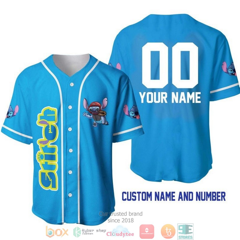 Personalized_Stitch_The_Catcher_Blue_Baseball_Jersey