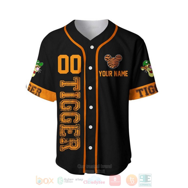 Personalized_Tigger_Winnie_The_Pooh_Playing_Baseball_All_Over_Print_Black_Baseball_Jersey_1