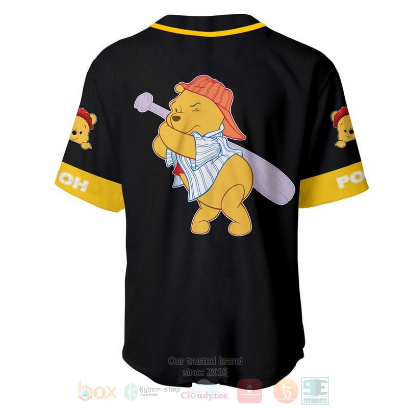 Personalized_Winnie_The_Pooh_Playing_Baseball_All_Over_Print_Black_Baseball_Jersey_1