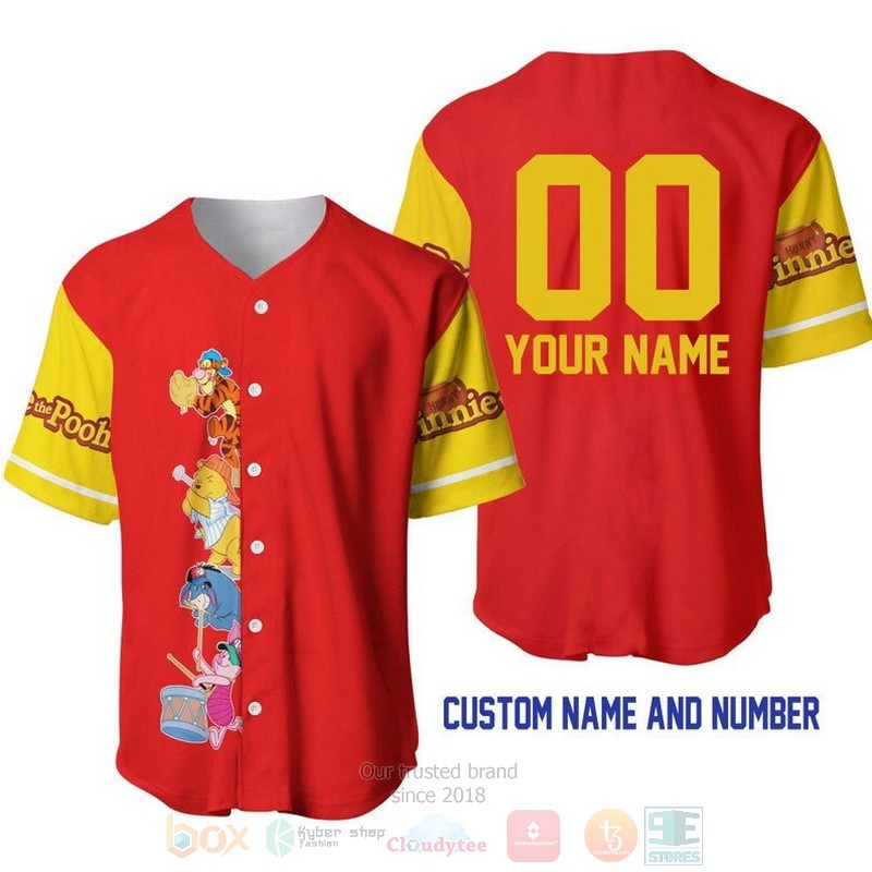 Personalized_Winnie_The_Pooh_Team_All_Over_Print_Red_Baseball_Jersey